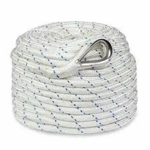 Polyamide Rope (SH18 Hook & End Stop Knob) - High-Strength, CE-Approved | White Polyamide lifeline rope 14mm