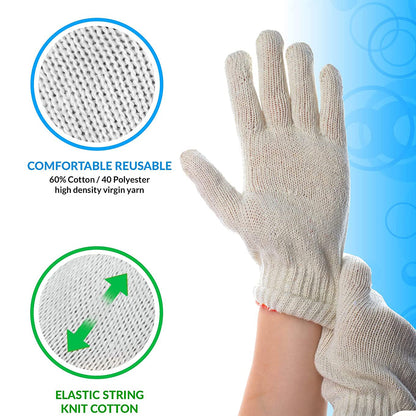 Cotton Hand Gloves 12 piece of 35 Grams