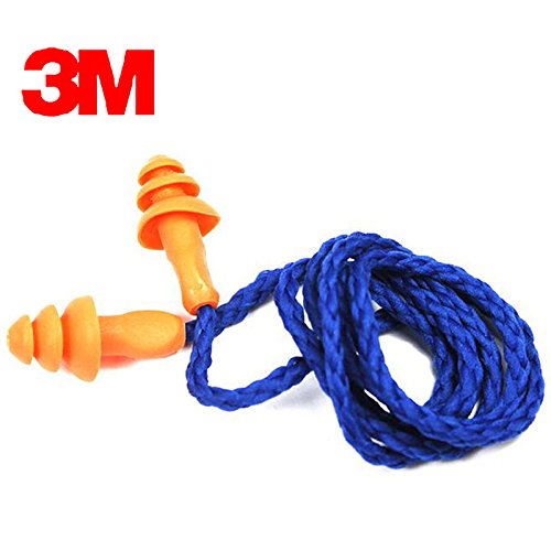 3M 1270 Corded Reusable Ear Polyurethane Plugs