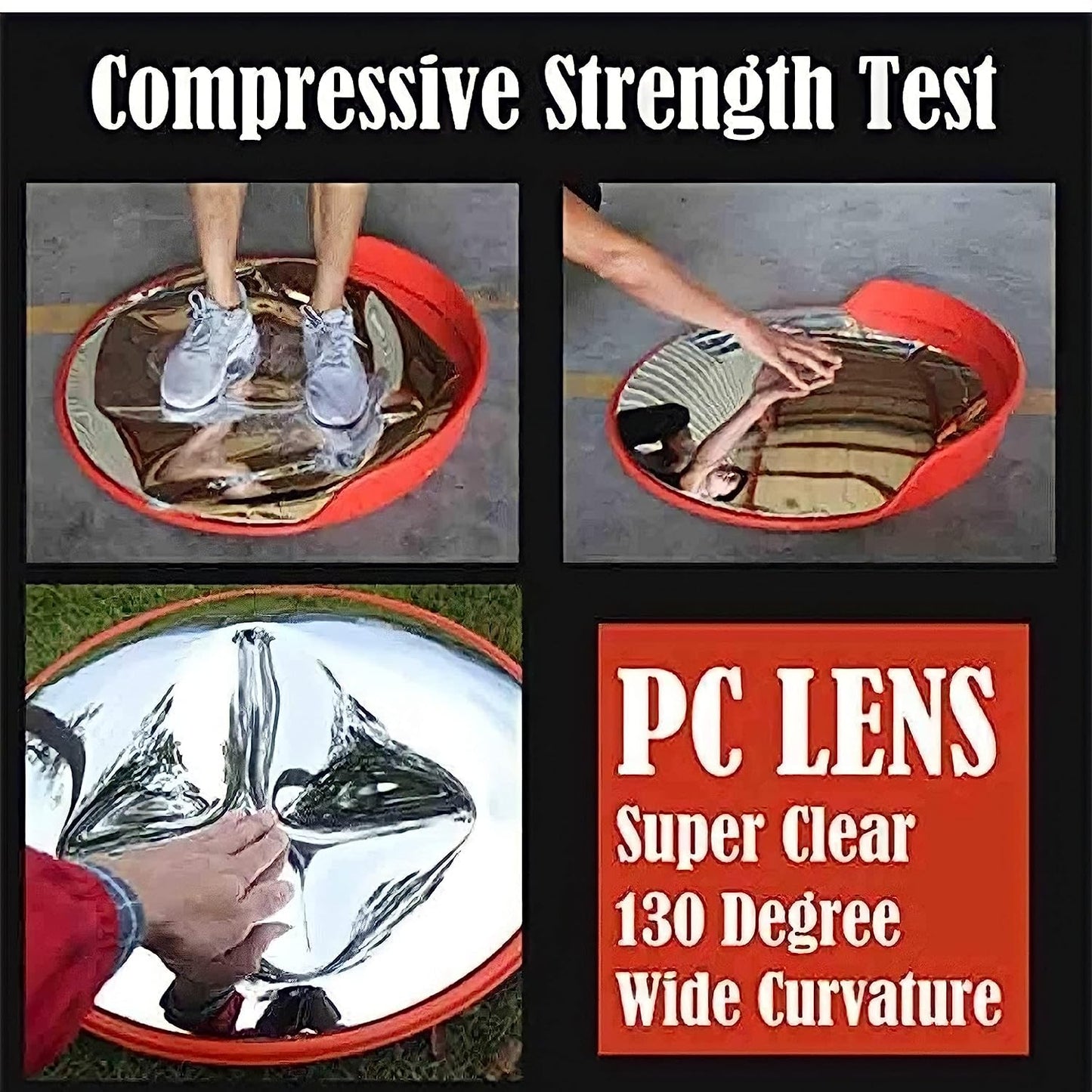 Convex Mirror in different sizes 18.24.32.40.48 inch