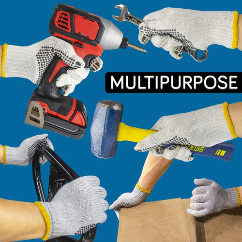 Cotton Hand Knitted Dotted Glove