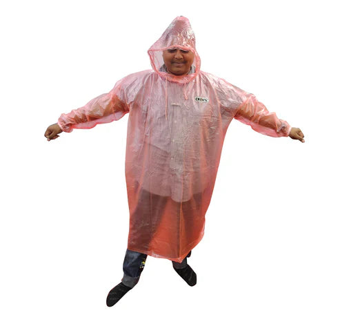 Universal Fit PVC Poncho Raincoat – Available in 10mm & 17mm Thickness | Lightweight & Durable