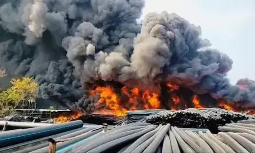 Inferno Engulfs Dhar Plastic Pipe Factory: A Stark Reminder of Industrial Fire Safety