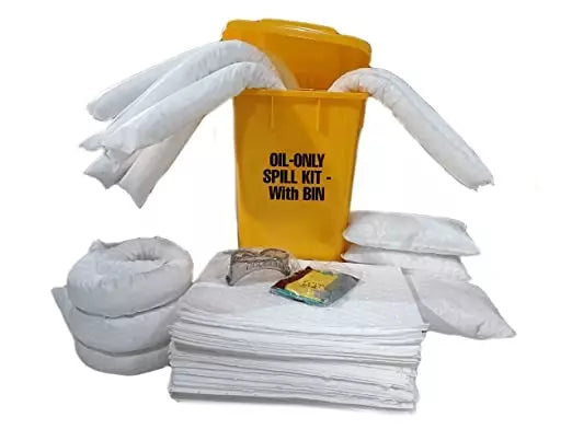 Fuel & Diesel Spill Kit with Wheel Trolley Bin 50 L
