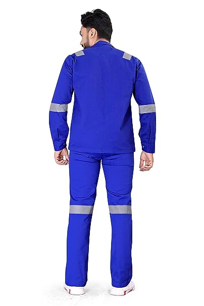 Work Suit With Reflective Tape