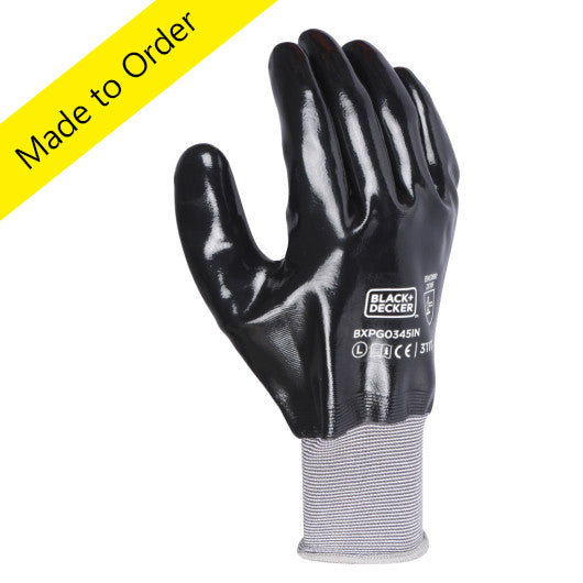 Black+Decker Black Safety Hand Gloves against Mechanical Risk, BXPG0345IN