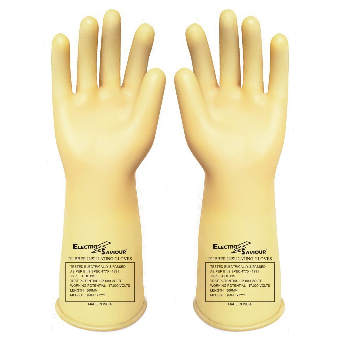 Electrical Insulated Seamless Gloves