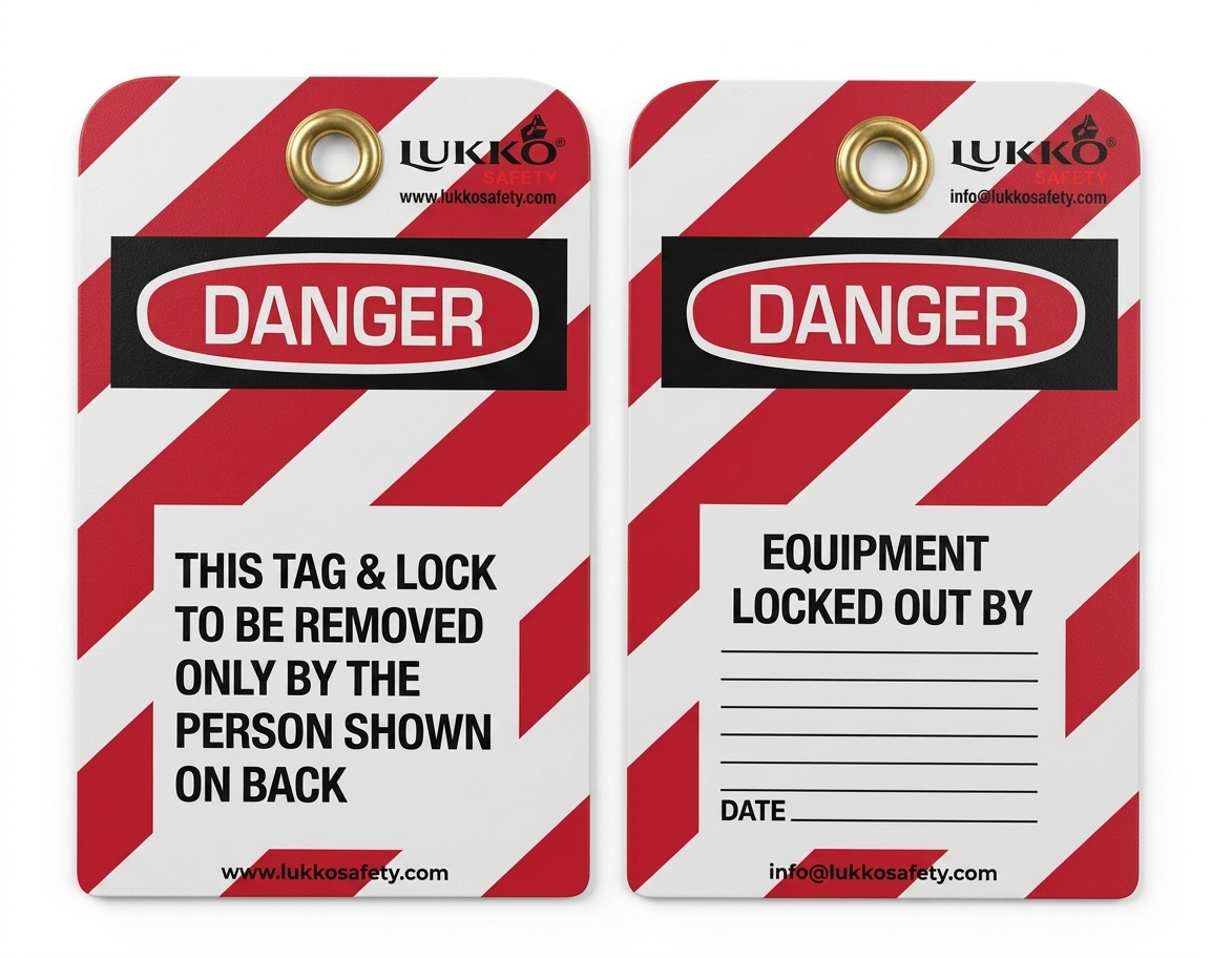 LUKKO LS-T58 Equipment Locked Out Tag | Industrial Lockout Tagout Safety Tag