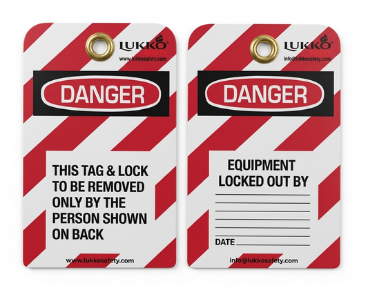 LUKKO LS-T58 Equipment Locked Out Tag | Industrial Lockout Tagout Safety Tag