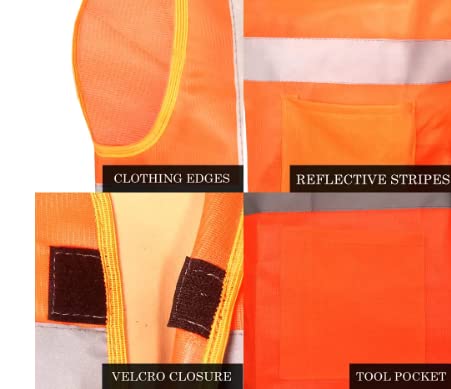 Reflective Emergency Vest (Orange) – Security Uniform
