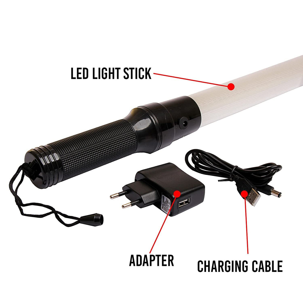 Light Sticks Street Racing Rechargeable Traffic Light Stick Traffic Baton Light for Parking Road ...
