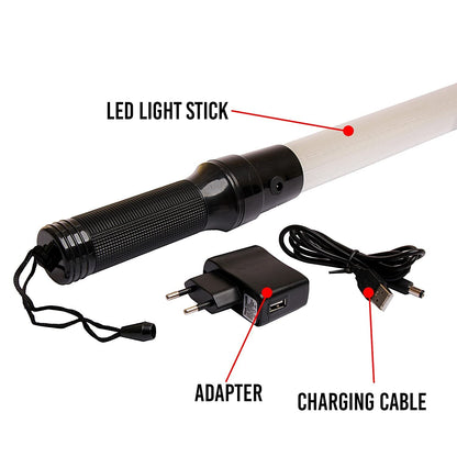 Rechargeable Traffic Light Stick Traffic Baton Light for Parking Road Safety Management