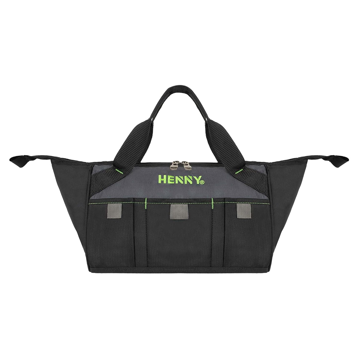 15-Inch Heavy Duty Tool Bag – Waterproof Wide Mouth Tool Organizer with Molded Base & 8 Pockets (750 Days Warranty)