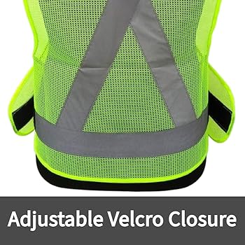 3 Side open safety jacket RJ3: 120 GSM fabric grey tape