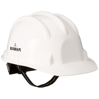 Karam PN 521 White Ratchet Type Safety Helmet With Plastic Cradle (Pack of 5 Pcs)