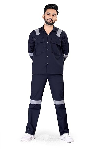 Work Suit With Reflective Tape