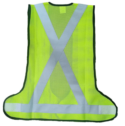 Milan 130 GSM Mesh Reflective Safety Jacket – MSRJ 3 | Certified 2-Inch Tape (DM 1002 – 25 Wash) | 3-Side Opening | S–XL | Express Delivery