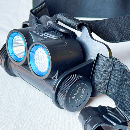 Jarsh ATEX Light Headlamp Intrinsically Safe LED Explosion-Proof Industrial Headlamp (Model: JHWL-ATEX) - IP68 Waterproof Hazard Zone Dual-Light Engine