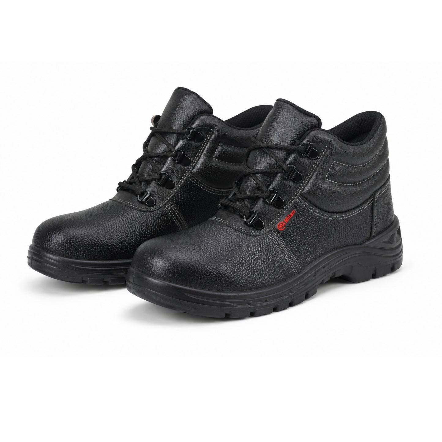 Milan Safety Shoe MS 07 – Lightweight, High-ankle |  ISI-Compliant Single -Density Safety Footwear