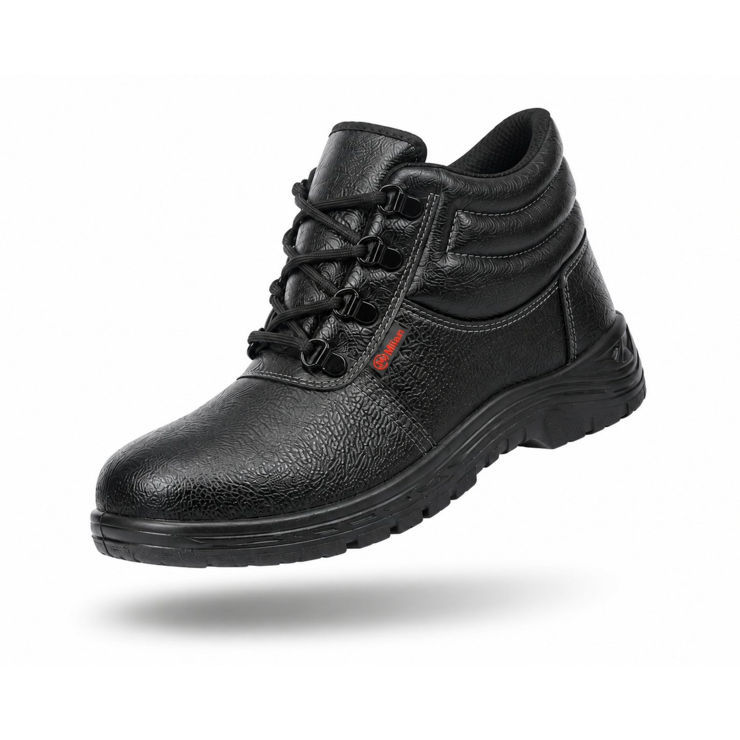 Milan Safety Shoe MS 07 – Lightweight, High-ankle |  ISI-Compliant Single -Density Safety Footwear