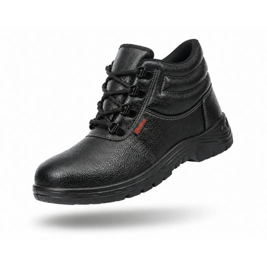 Milan Safety Shoe MS 07 – Lightweight, High-ankle |  ISI-Compliant Single -Density Safety Footwear