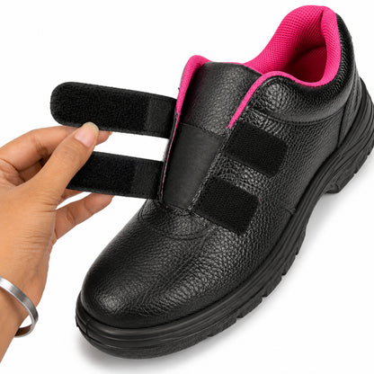 Milan Safety Shoe MS 06 Ladies Anti-static Safety Shoes | Stylish & Durable with Steel Toe Cap | Sizes 38-43