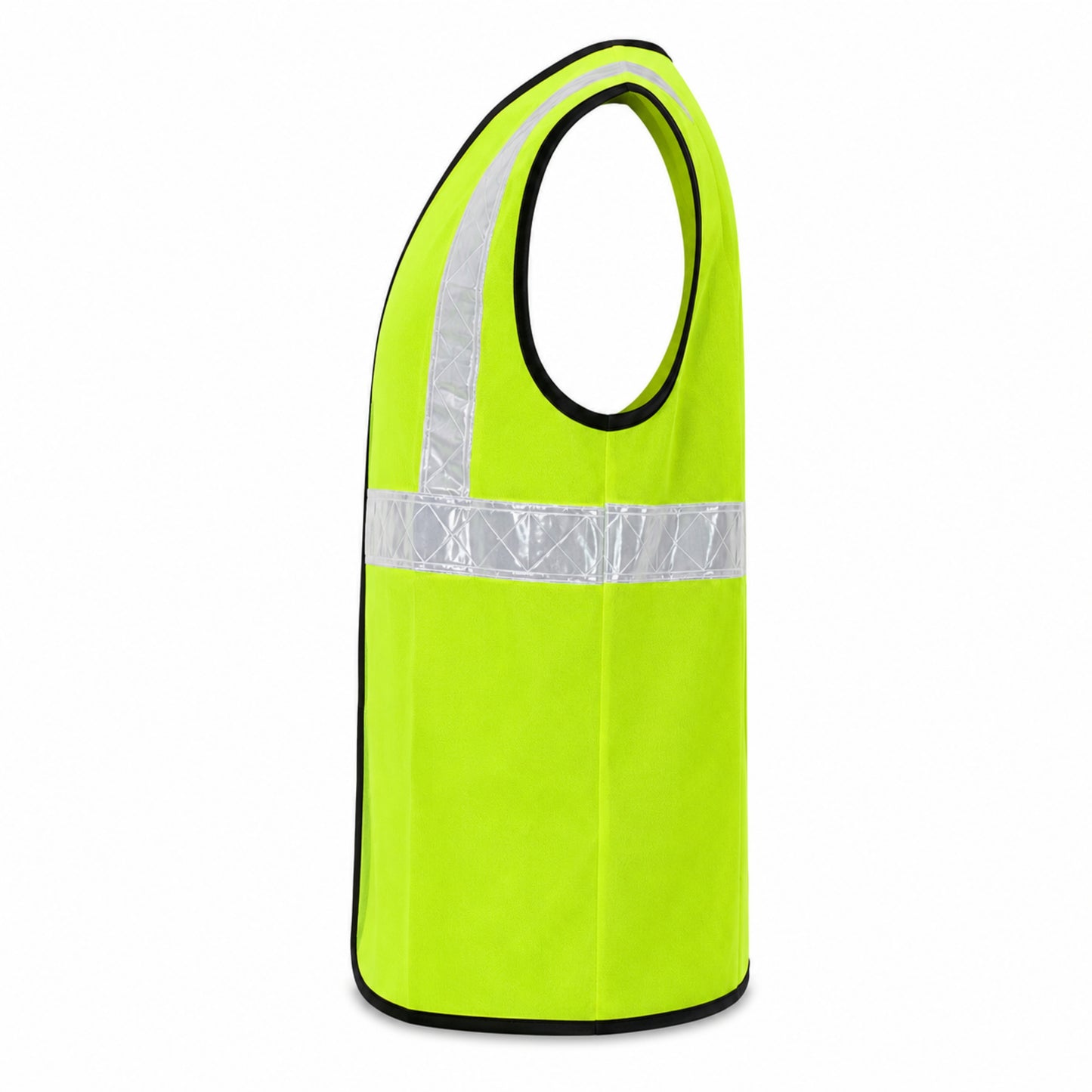 MSRJ2 High Visibility Safety Jacket | 70 GSM Plain Polyester Reflective Safety Vest | Front Zipper & Hook Closure