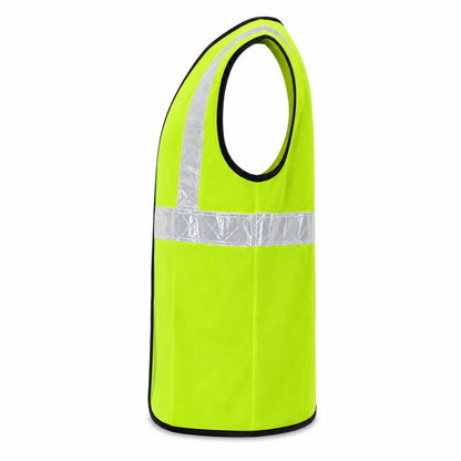 MSRJ2 High Visibility Safety Jacket | 70 GSM Plain Polyester Reflective Safety Vest | Front Zipper & Hook Closure