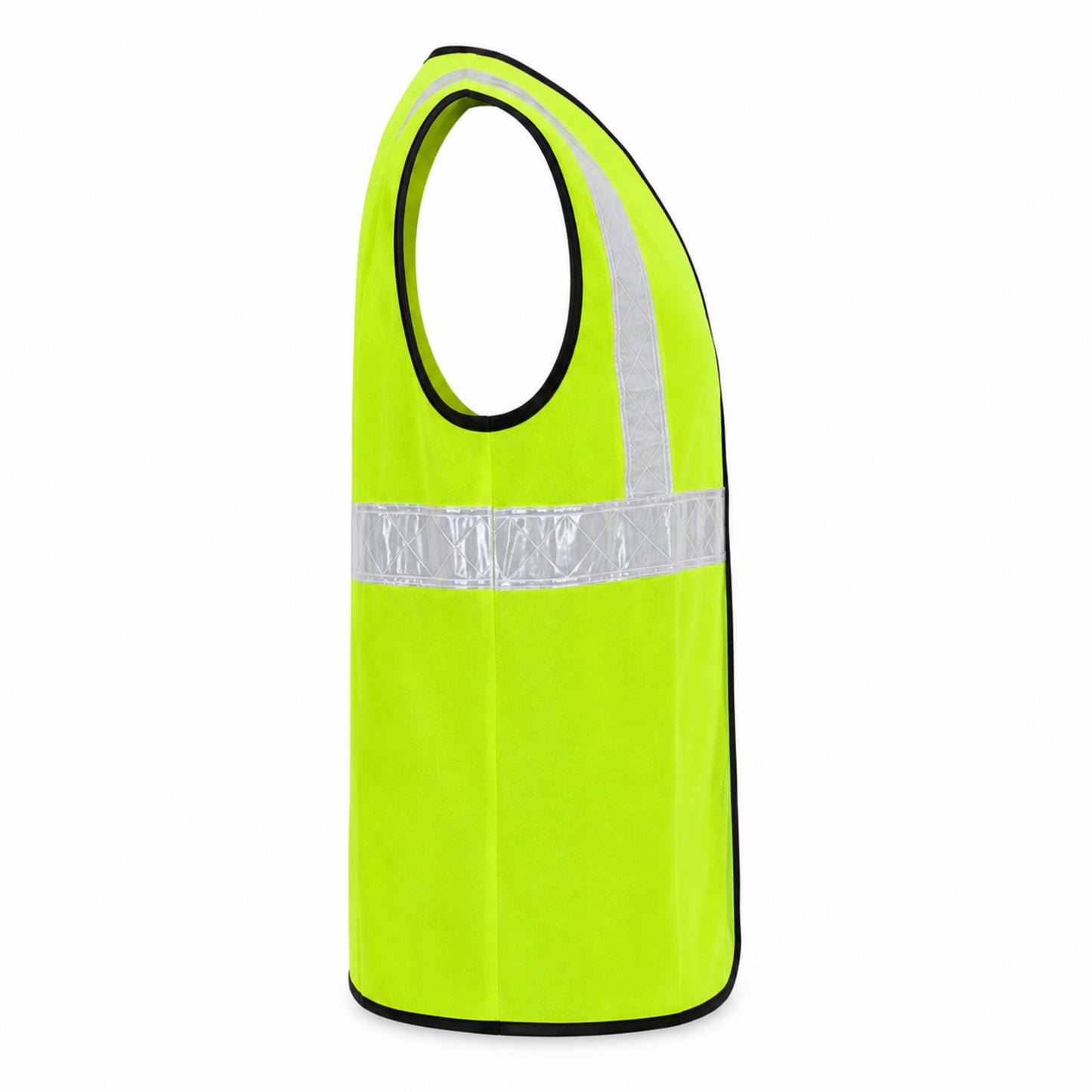 MSRJ2 High Visibility Safety Jacket | 70 GSM Plain Polyester Reflective Safety Vest | Front Zipper & Hook Closure