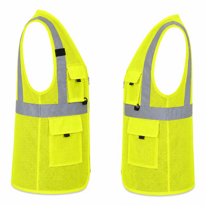 Safety Jacket MSRJ5 | Splendor Green Reflective Safety Jacket with 3M Reflective Tape