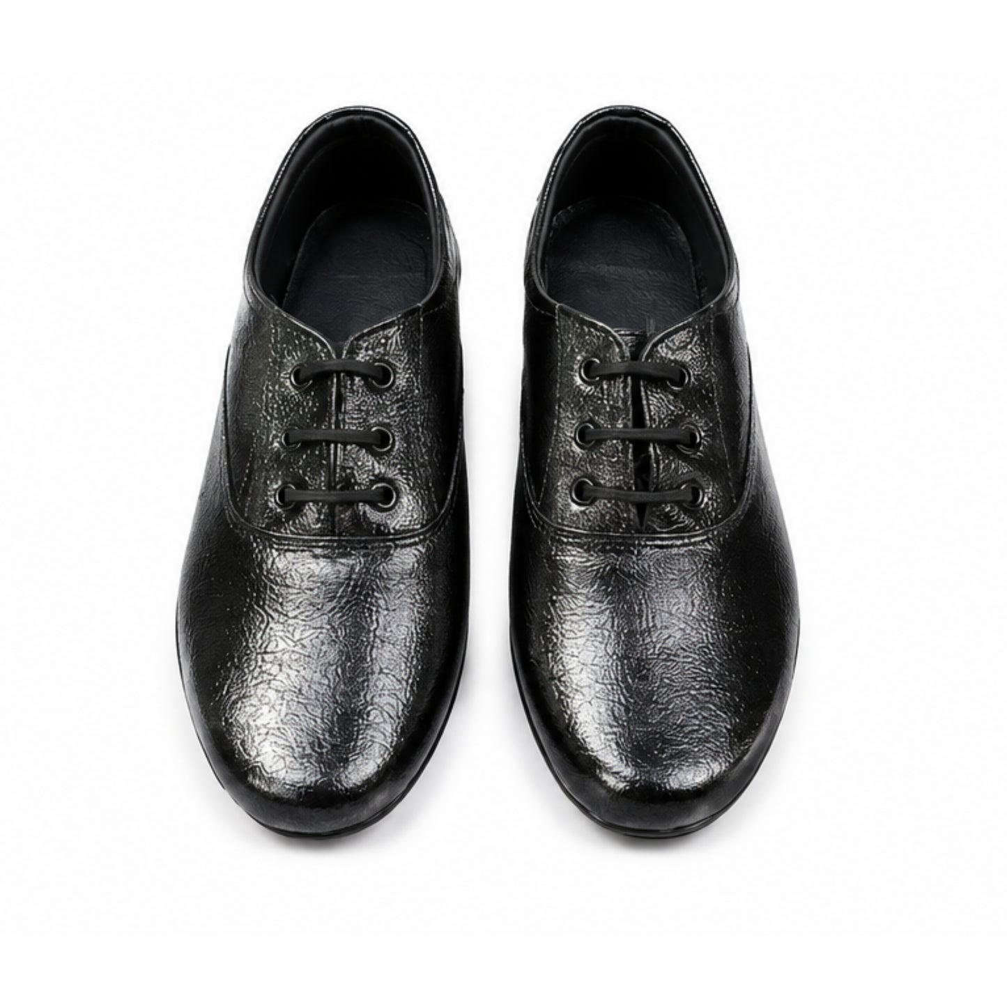 Women’s Security Guard Shoes | Black Leather Safety Shoes | Lightweight, Flat Sole & Soft Cushion Insole | Milan Safety
