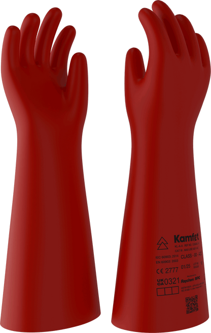 Raychem RPG Kamfet KL-A Class 00 Electrical Insulating Gloves | 500V AC | Arc Flash APC 2