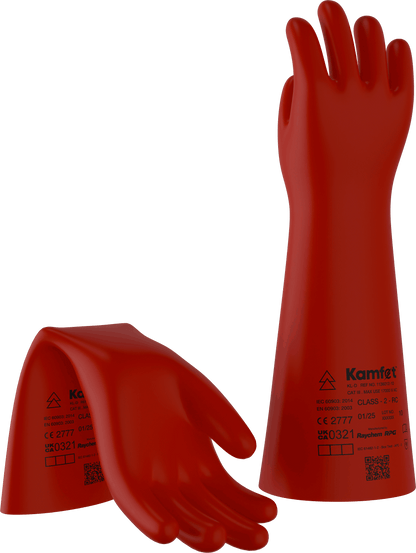 Raychem RPG Kamfet KL-D Class 2 Electrical Insulating Gloves – 17kV Arc Flash