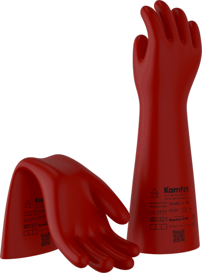 Raychem RPG Kamfet KL-F Class 4 Electrical Insulating Gloves – 36kV AC | Arc Flash Protection