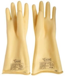 Jyot Rubber Insulating Seamless Gloves 33kV (EGJYO33)