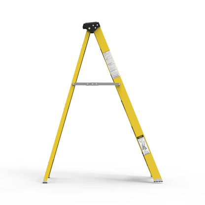 Y-Access FRP Fiberglass Single Sided Self Supporting Ladder | Electrical Shockproof EN131 Approved Step Ladder (3–14 Steps, 150kg Load)