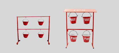 Milan Safety Fire Bucket with Stand - Durable, Versatile, and Easy to Use