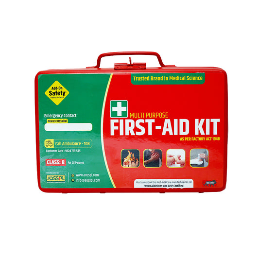 First-Aid Kit (Model: CLASS B) | Suitable For: 25 to 50 persons