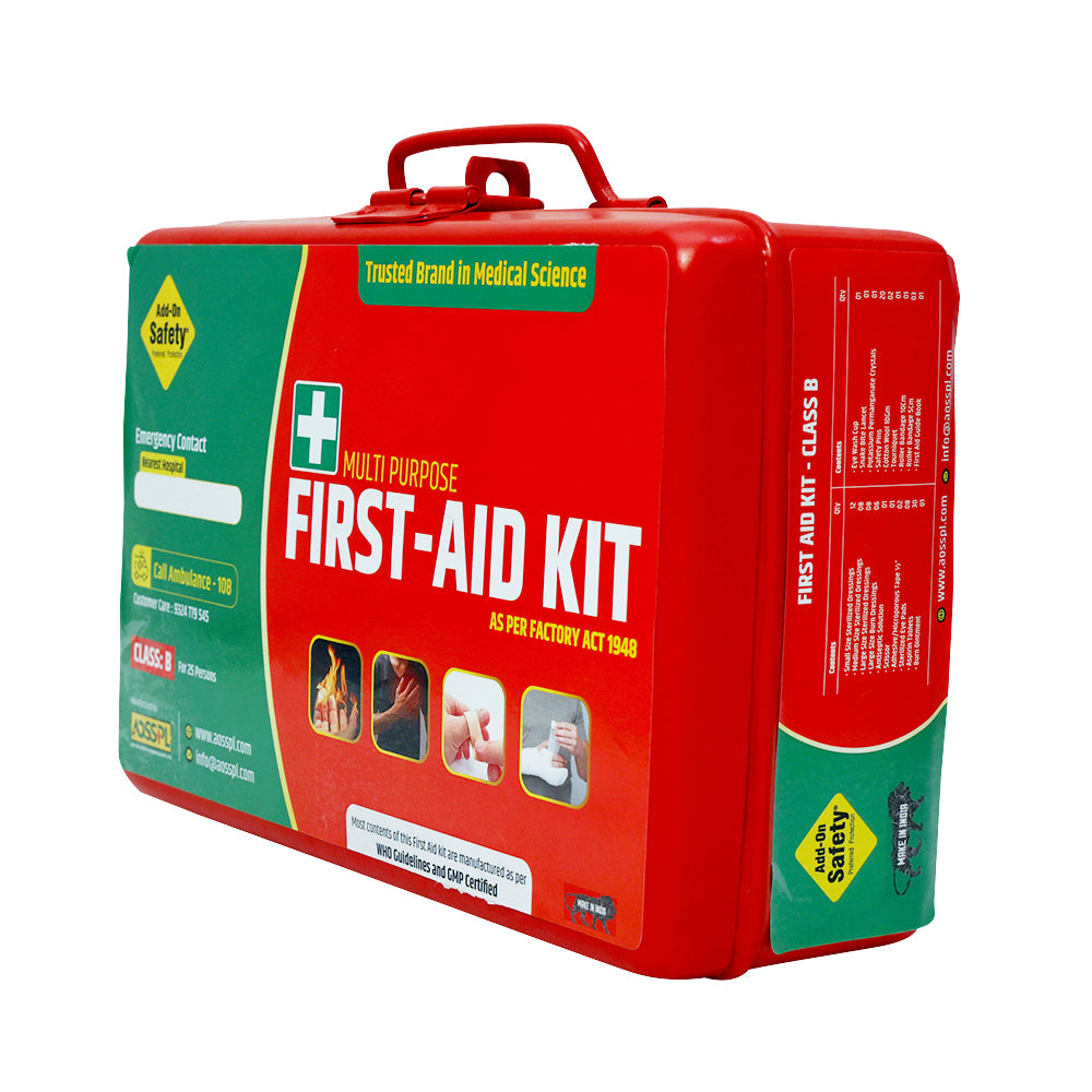 First-Aid Kit (Model: CLASS B) | Suitable For: 25 to 50 persons