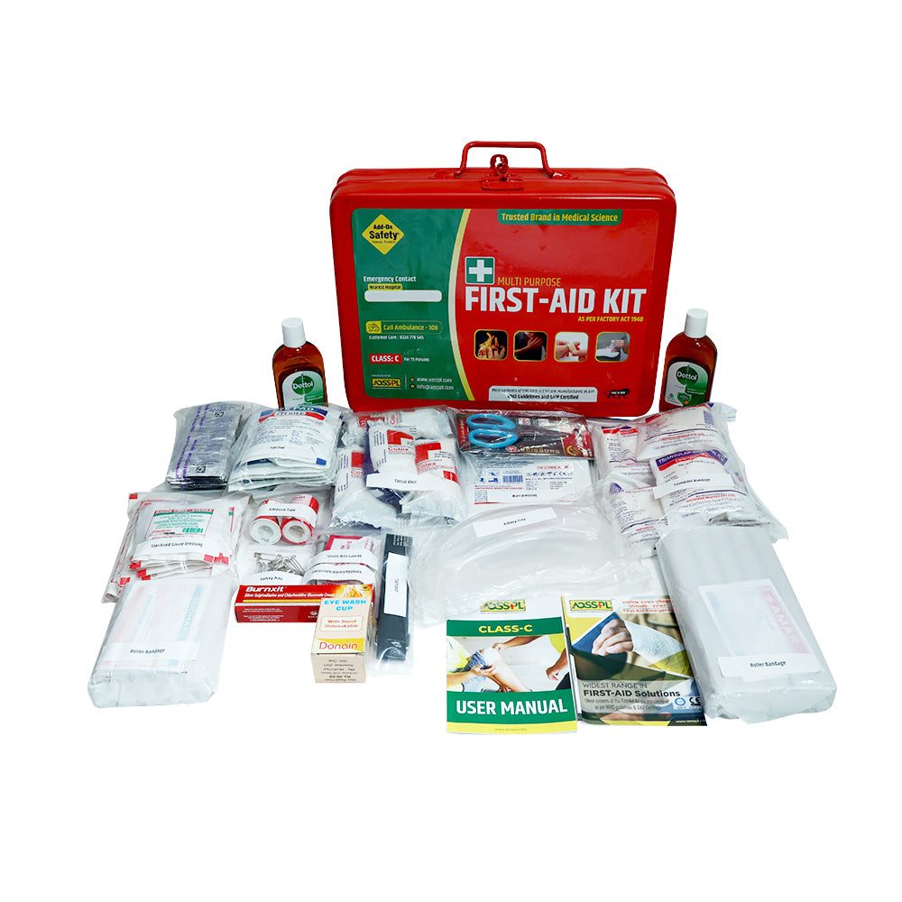 First-Aid Kit (Model: CLASS C) | Suitable For: 50-100 persons