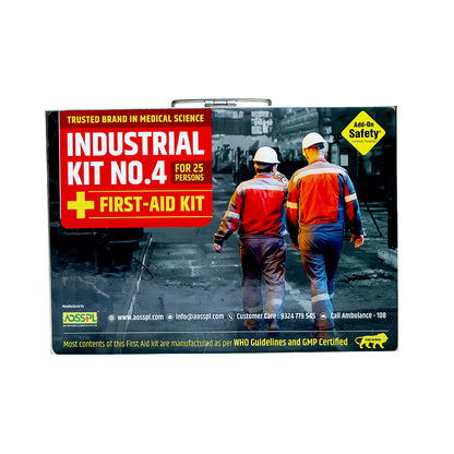 First-Aid Kit (Model- INDUSTRIAL KIT NO. 4) | Suitable For: 25 persons