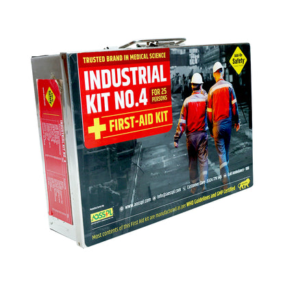 First-Aid Kit (Model- INDUSTRIAL KIT NO. 4) | Suitable For: 25 persons