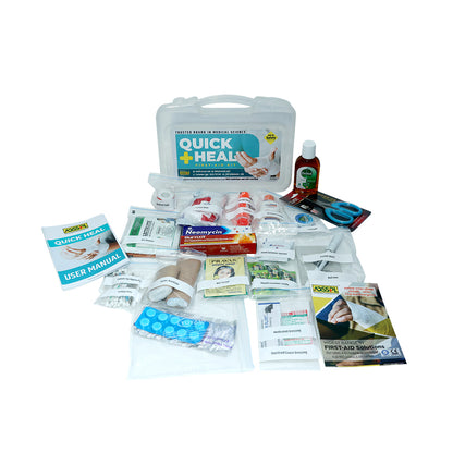 First-Aid Kit (Model- QUICK HEAL) | Suitable For: 5-6 persons