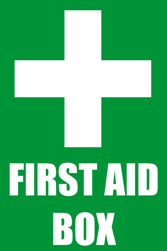 first aid box Signages