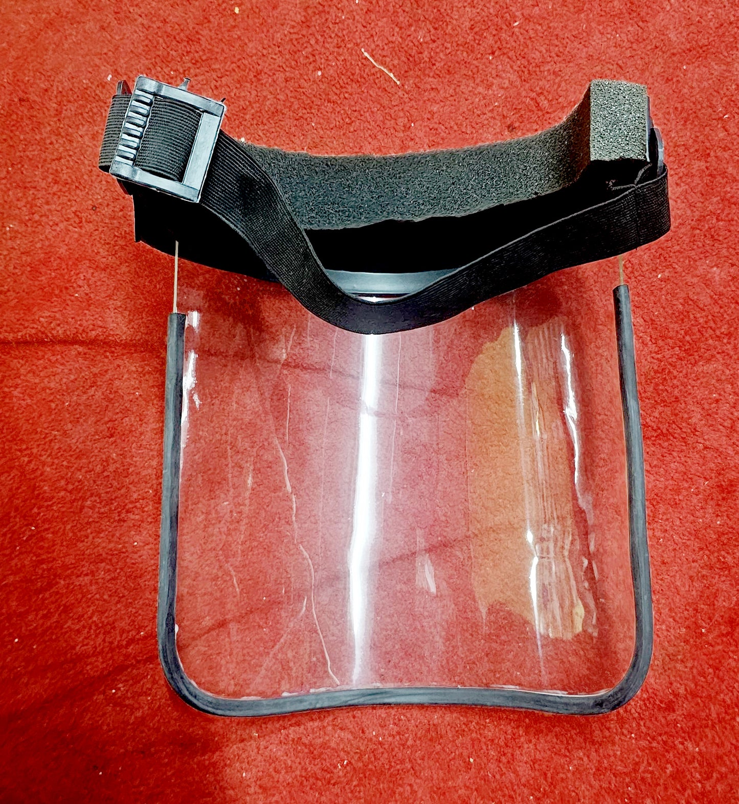 Visor - Acrylic 1.5 mm thk, Adjustable Elastic Band, Frame PP: Lightweight and Comfortable Face Protection.