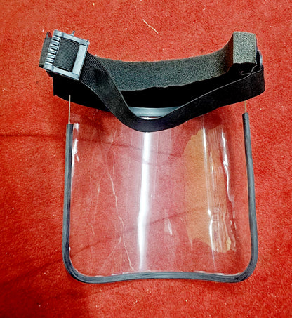 Visor - Acrylic 1.5 mm thk, Adjustable Elastic Band, Frame PP: Lightweight and Comfortable Face Protection.