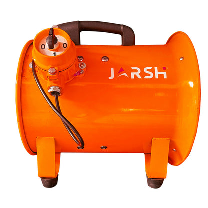 Jarsh ATEX Certified Industrial Blower Fan with Anti-Static PVC Ventilation Duct | Explosion Proof Hazardous Area Ventilation System