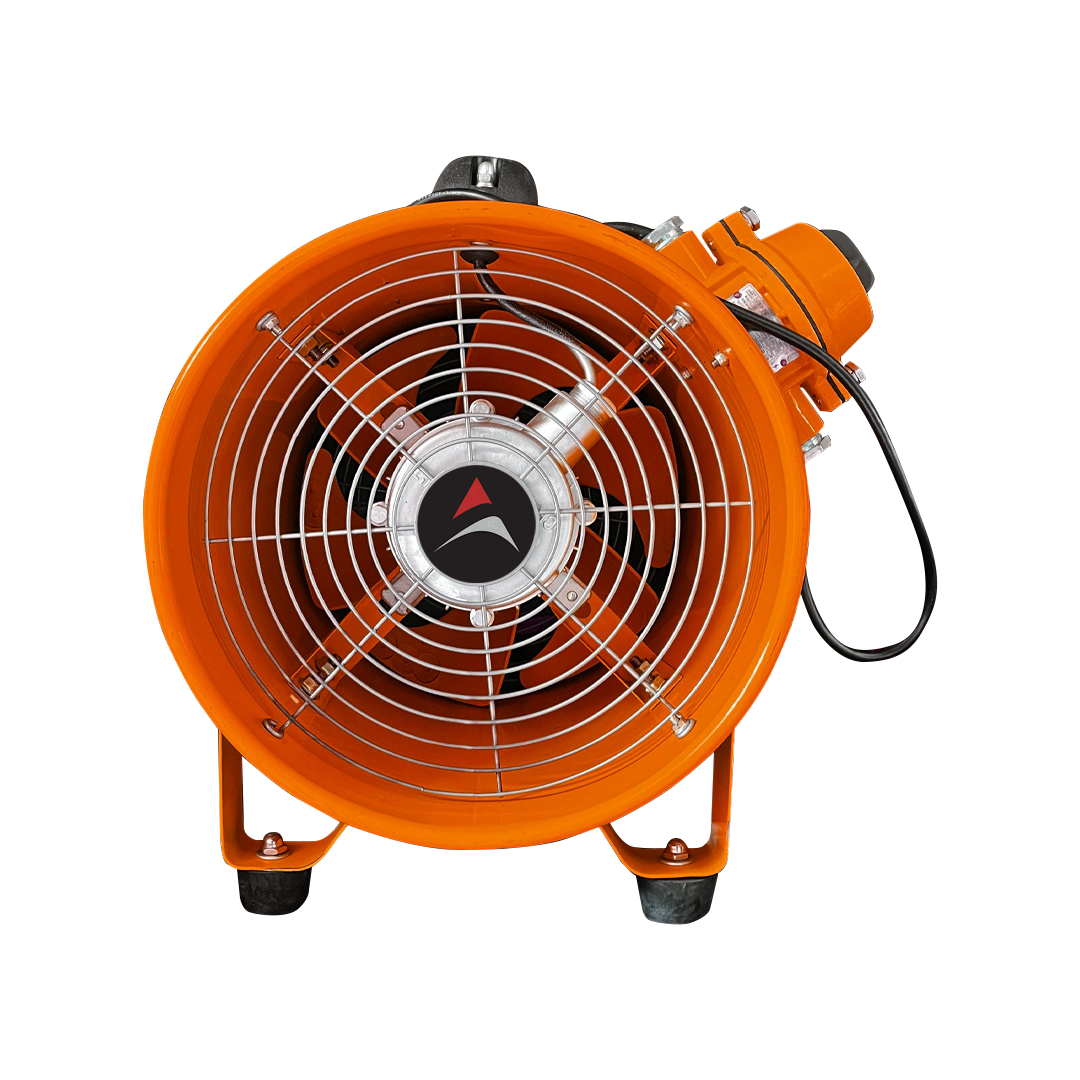 Jarsh ATEX Certified Industrial Blower Fan with Anti-Static PVC Ventilation Duct | Explosion Proof Hazardous Area Ventilation System