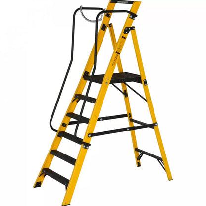 Industrial FRP Heavy Duty Ladder Youngman Megastep - Work Platform