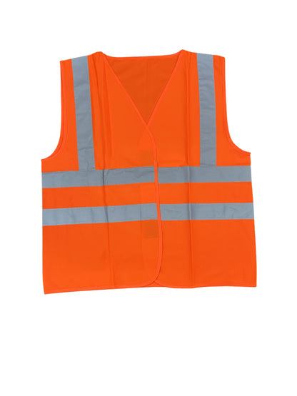 Milan Reflective Safety Jacket – MSRJ 4 | 90 GSM Mesh Fabric | 2” Glass Bead Reflective Tape | Front Velcro Opening | Multi-Color Options